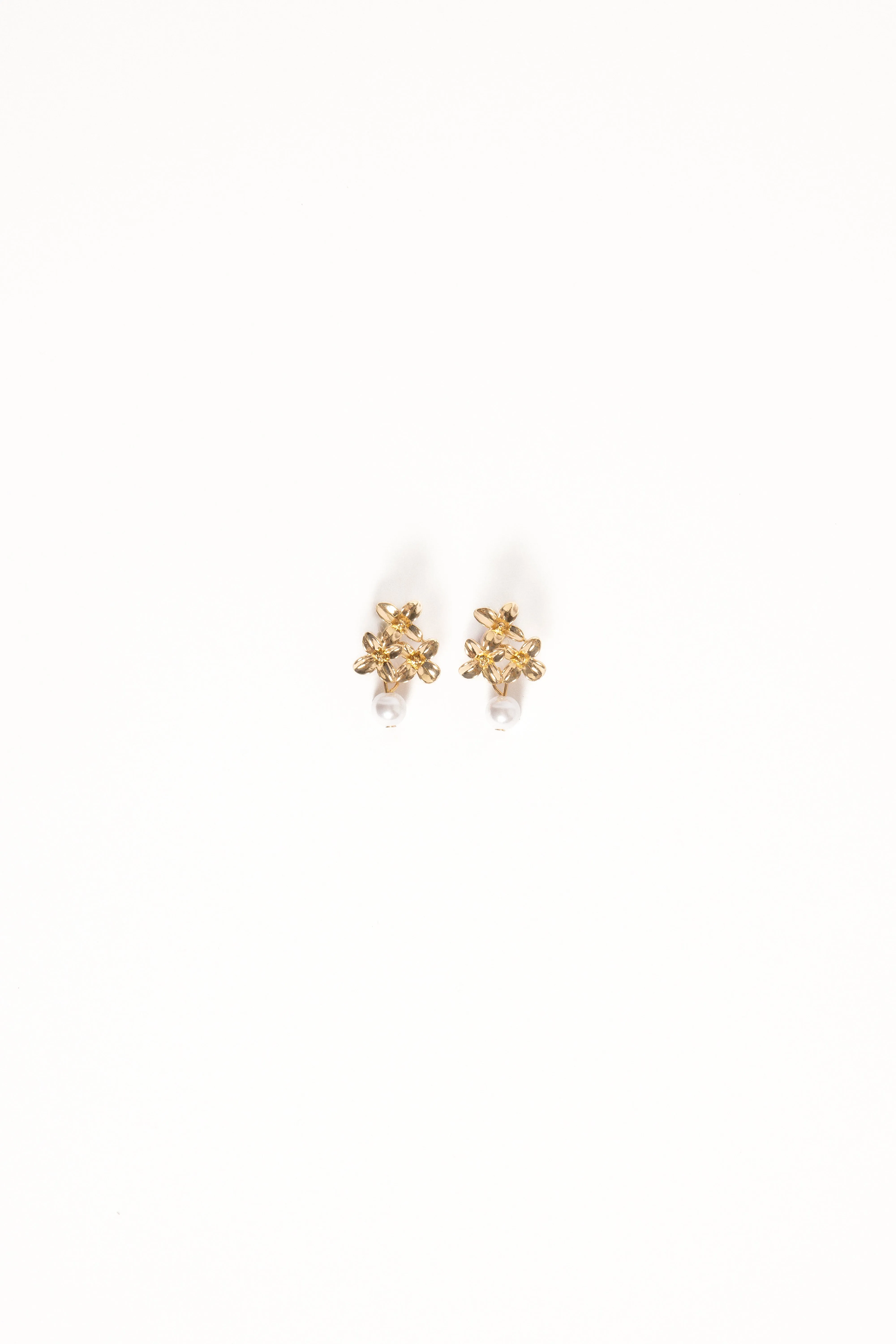 Amani Earrings - Gold/Pearl