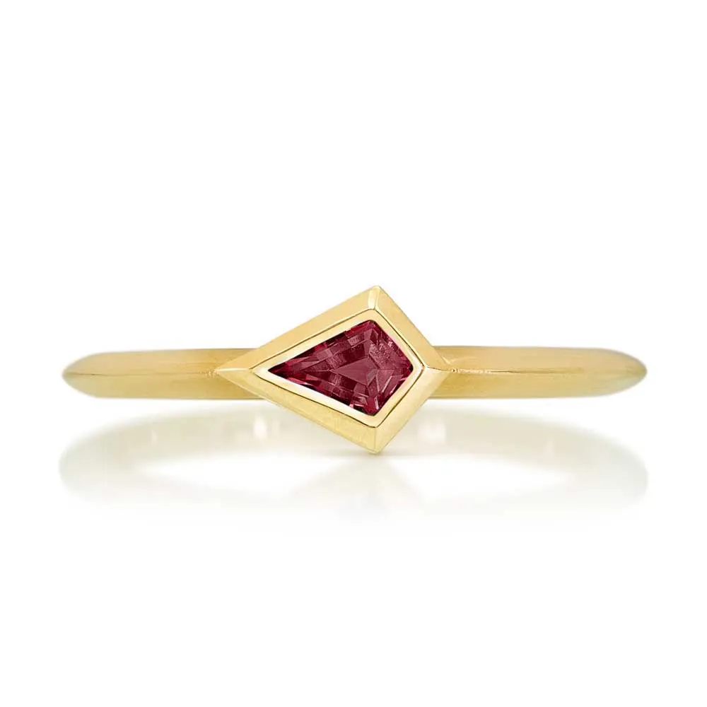 Anthill Garnet Kite Ring