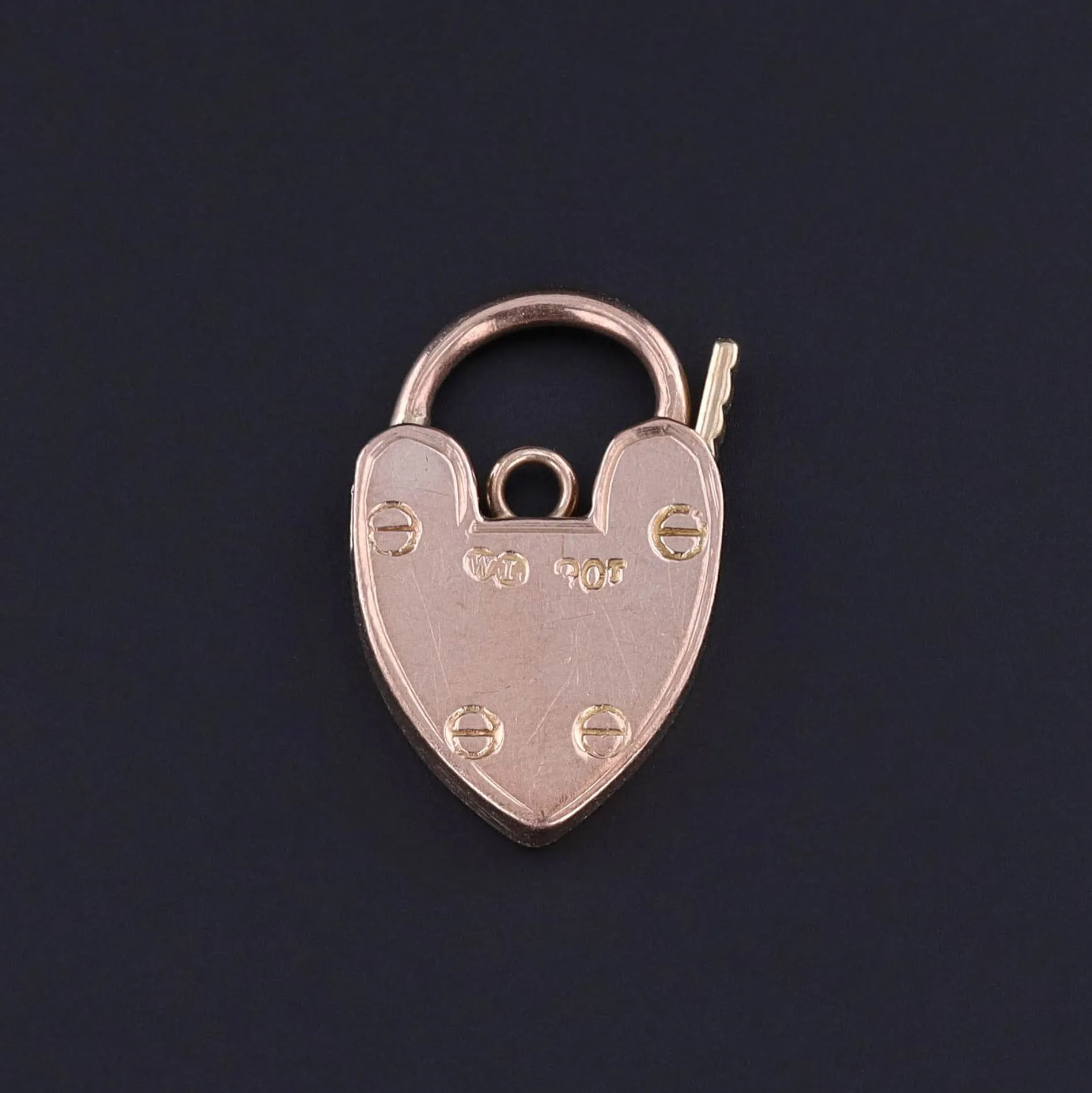 Antique Padlock Pendant of 9ct Gold