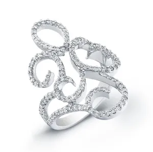 Art Deco Style Diamond Cocktail Ring