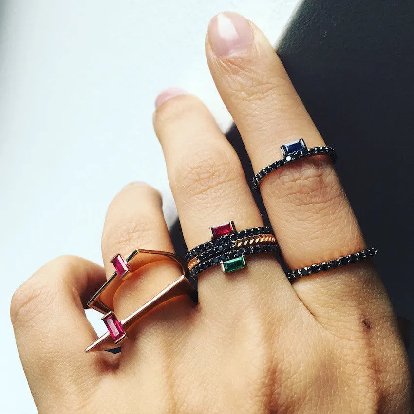 Arya Ring | Black Diamonds