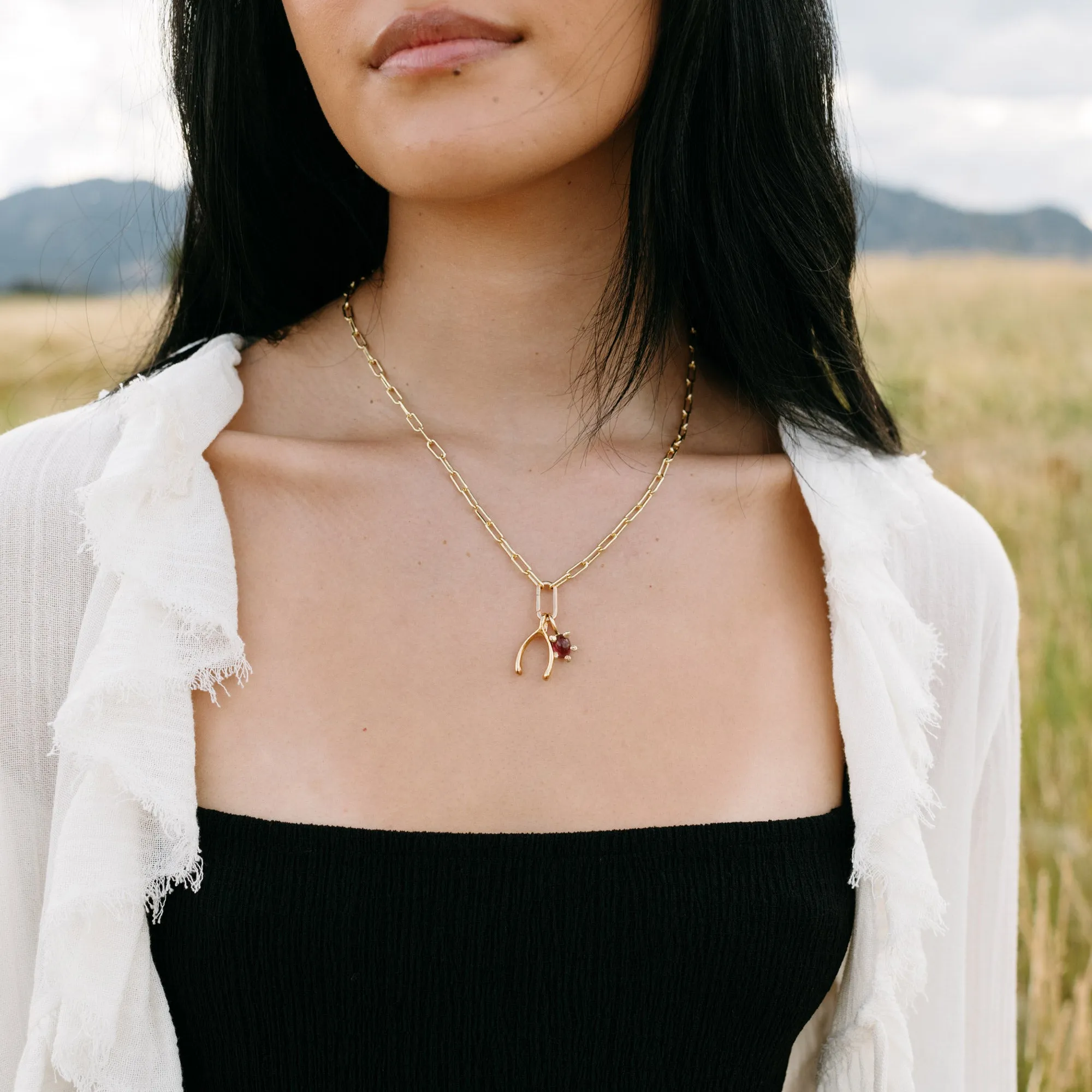 Aster Tourmaline Charm Pendant