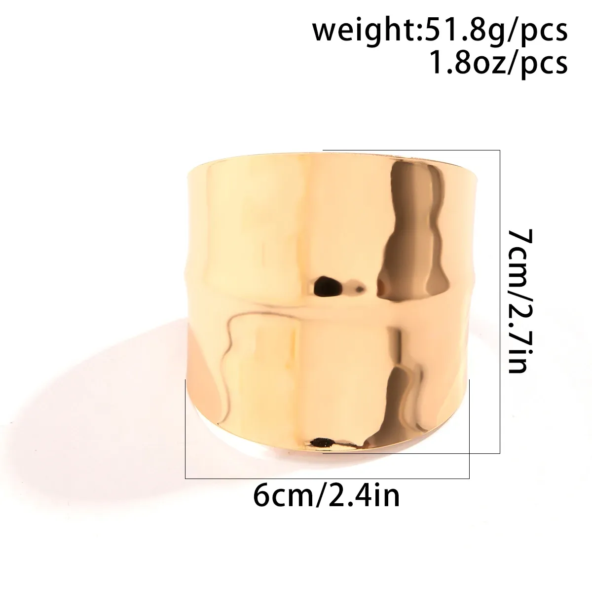 Asymmetric Wide Cuff Open Aesthetic Bracelet