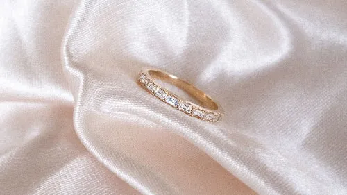Baguette Diamond Band Ring - Lab Grown Diamonds | VS Clarity
