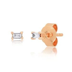 Baguette Diamond Studs