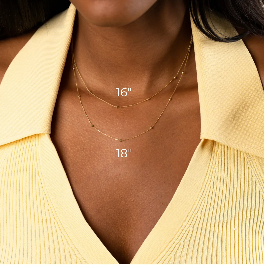 Ball Chain Necklace 14K