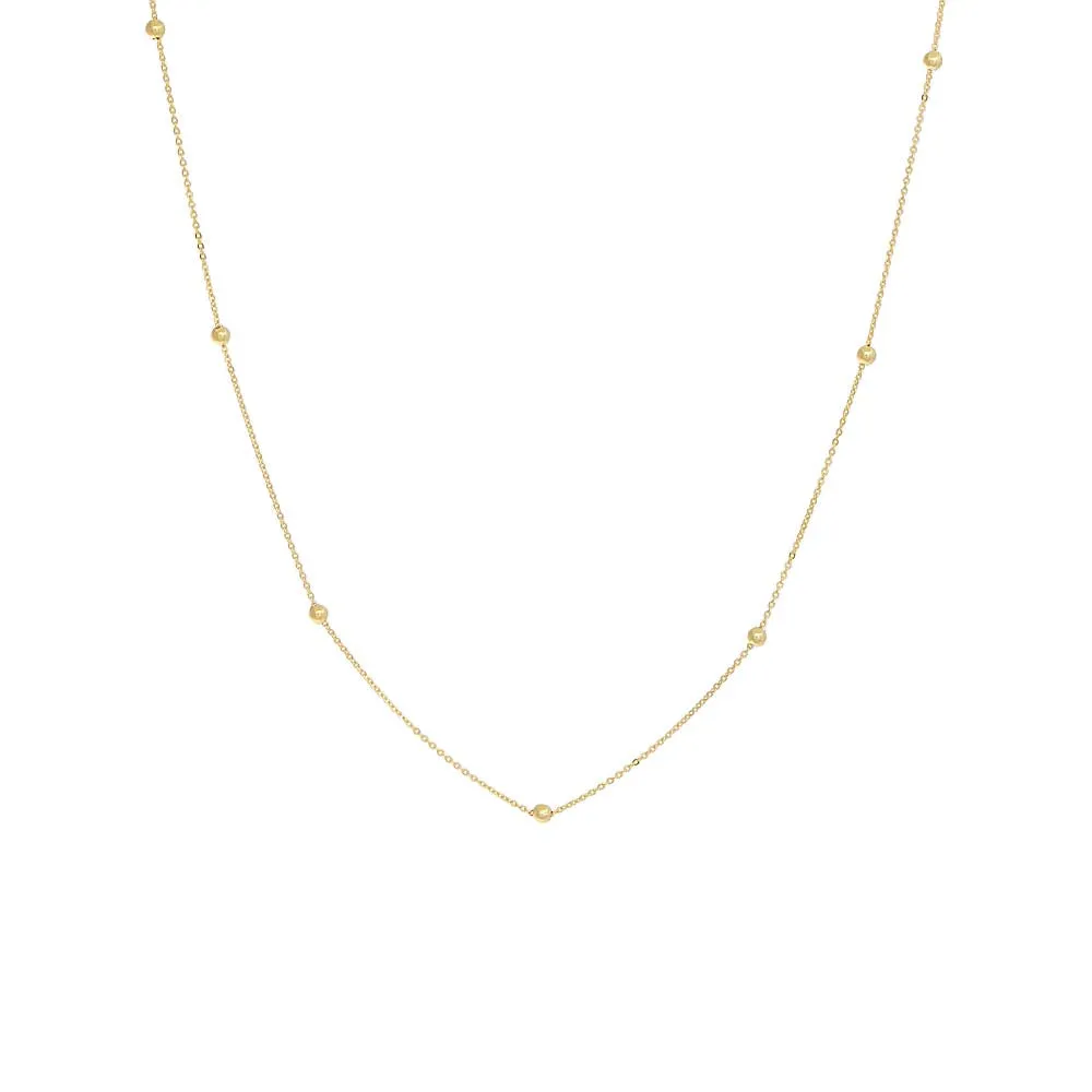 Ball Chain Necklace 14K