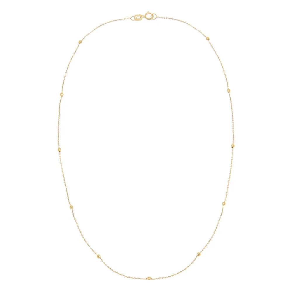 Ball Chain Necklace 14K