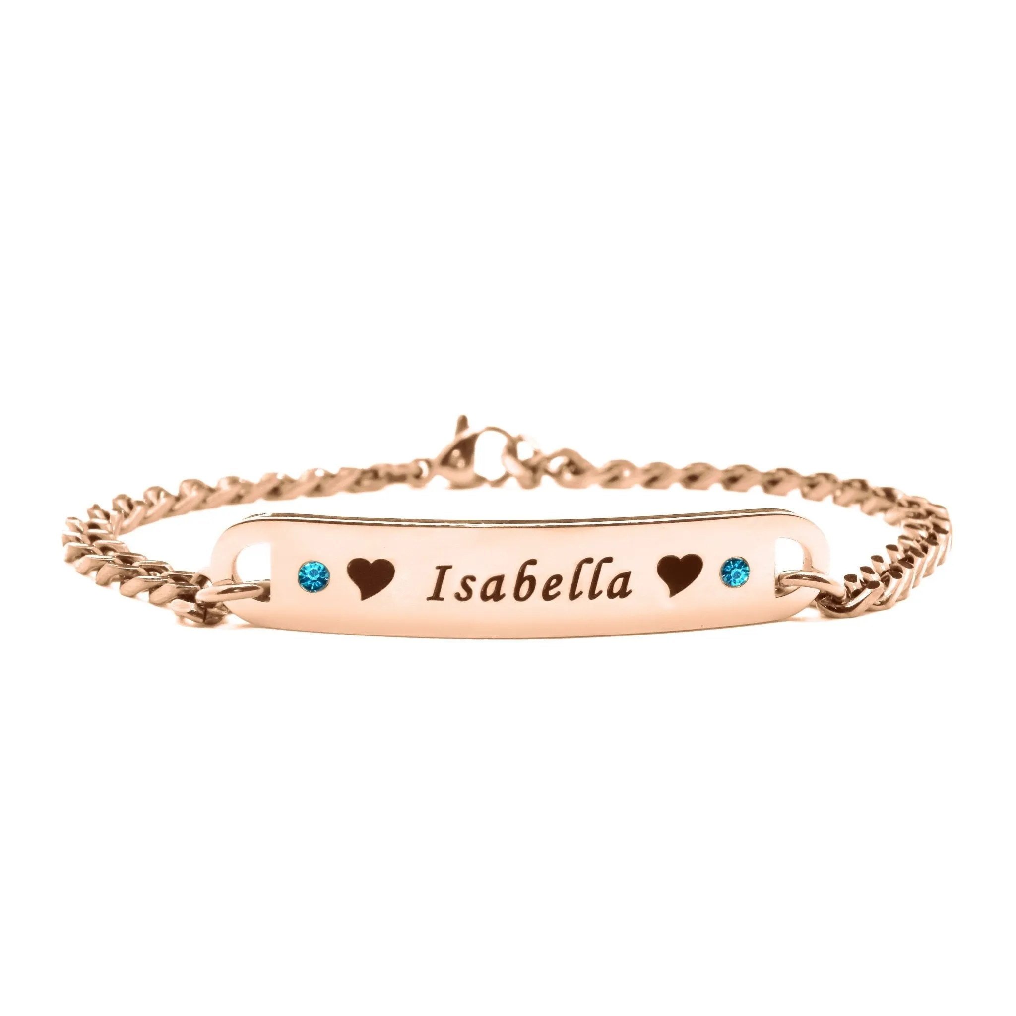 Bar Bracelet with Birthstones