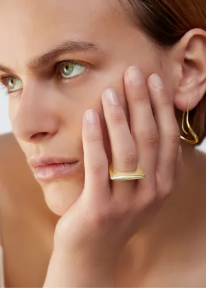 BAR Jewellery Angle Ring | Gold Plated