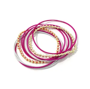 Beaded Viper Starter Stack Hot Pink
