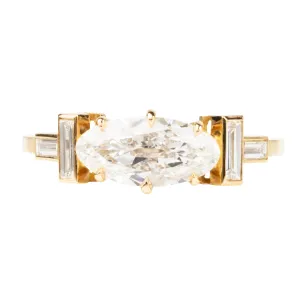 Bell & Bird Moval Diamond Ring