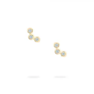 Birks 18K Yellow Gold Iconic Diamond Splash Earrings