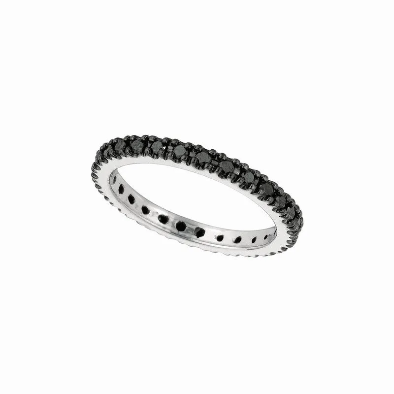 BLACK DIAMOND ETERNITY RING 14K GOLD (0.5 CTW)