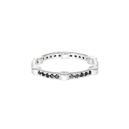 Black Diamond Gear Band | White Gold