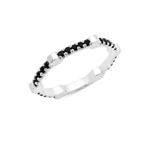 Black Diamond Gear Band | White Gold