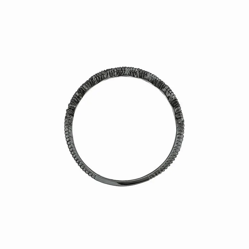 BLACK DIAMOND STACK RING 14K GOLD (0.18 CTW)