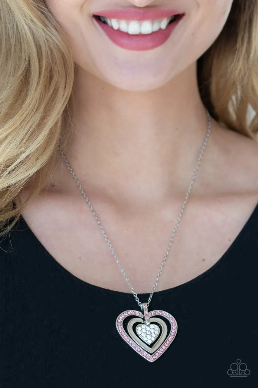 Bless Your Heart Pink Paparazzi Necklace