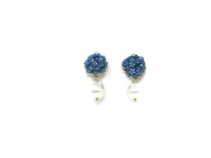 Blooming Bouquet Earrings-Blue