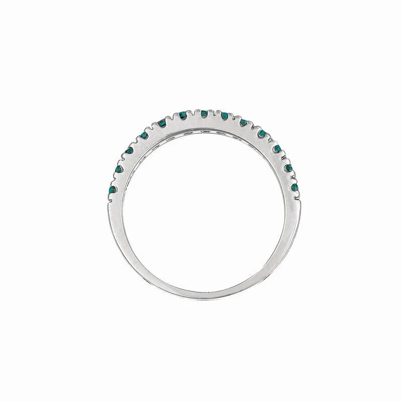 BLUE DIAMOND STACKABLE RING, 14K WHITE GOLD 14K GOLD (0.25 CTW)