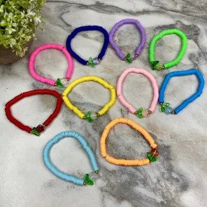 Bracelet - Clay   Bead - Flower