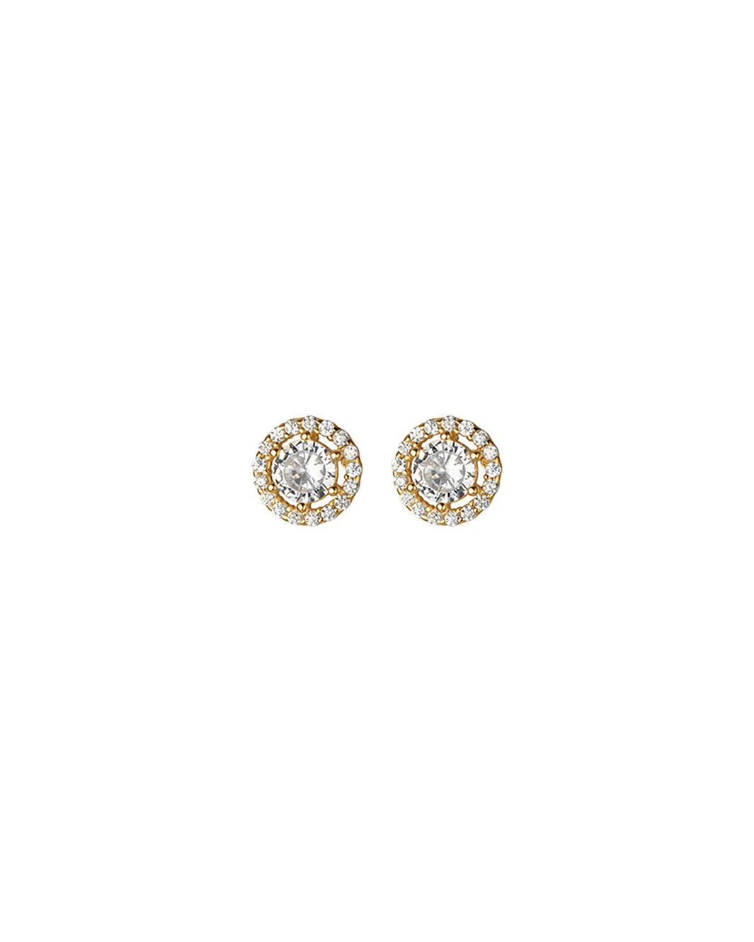 Brigitte Round Diamond Stud Earrings
