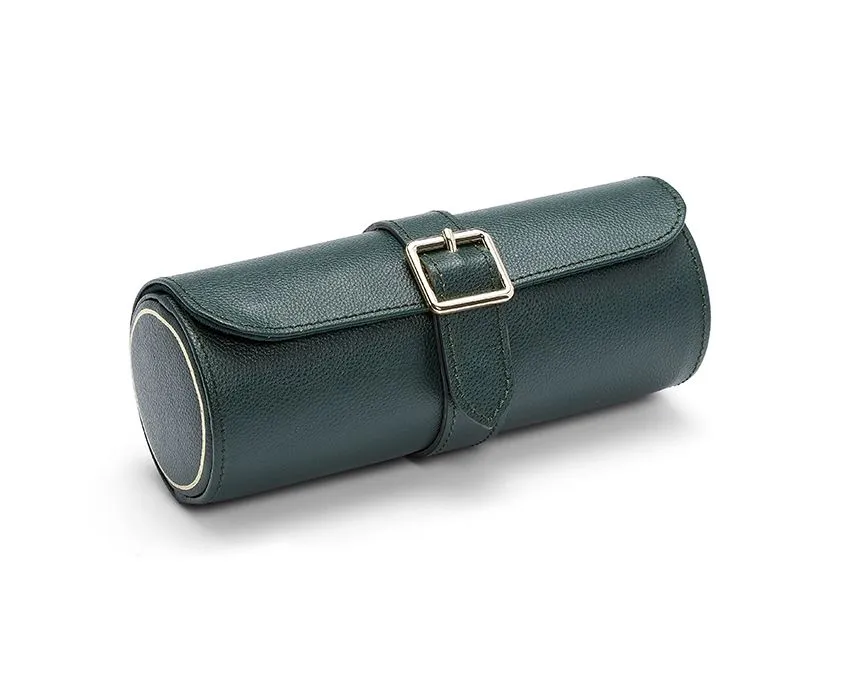 British Racing Triple Watch Roll - Green