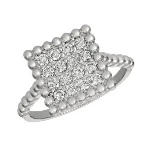 ‘BUBBLE CLUSTER SQUARE’ DIAMOND RING 14K GOLD (0.5 CTW)