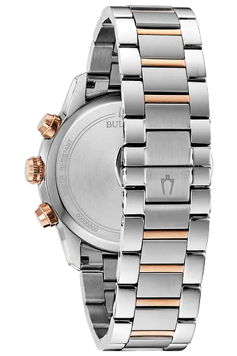 Bulova Quartz Silver Dial Two-tone Men's Watch 98B331