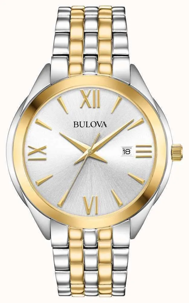 Bulova Quartz Silver Dial Two-tone Men's Watch 98B331