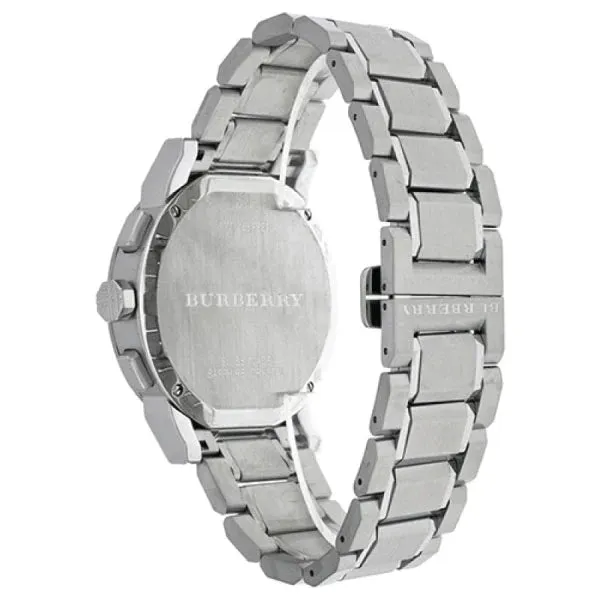 Burberry The City Silver Stainless Steel Silver Dial Chronograph Quartz Watch for Gents - BU9350