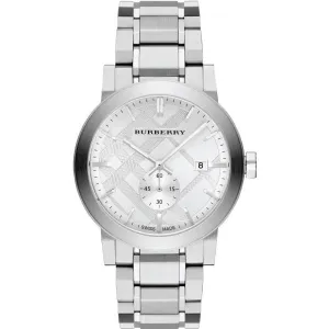 Burberry The City Silver Stainless Steel Silver Dial Quartz Watch for Gents - BU9900