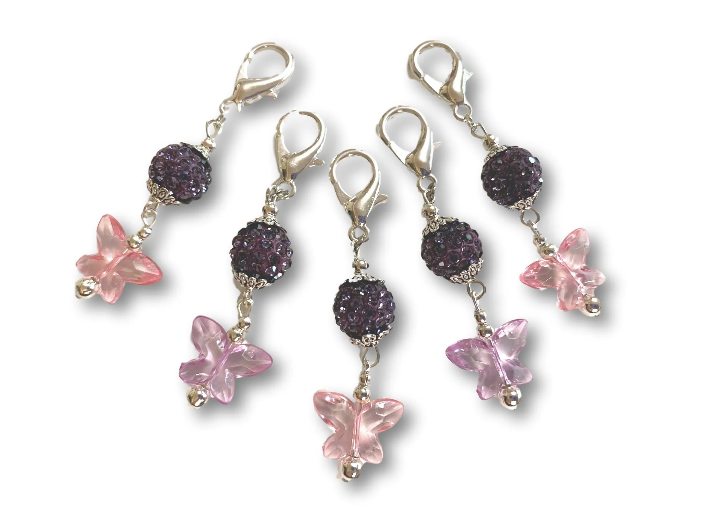 Butterfly B1 - #055 Set of 5 Stitch Markers