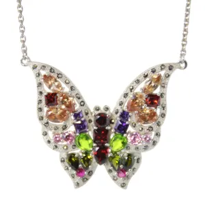 Butterfly Necklace, Sterling Silver