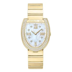 Cerruti 1881 LERICI Ladies MOP Dial Gold Tone Watch