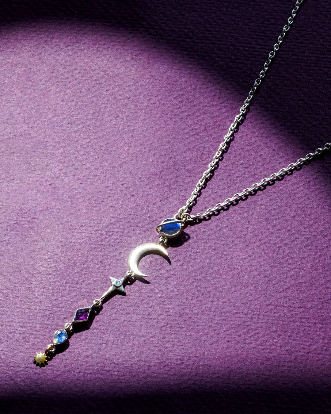 Chakra Celestial Necklace with Gemstones