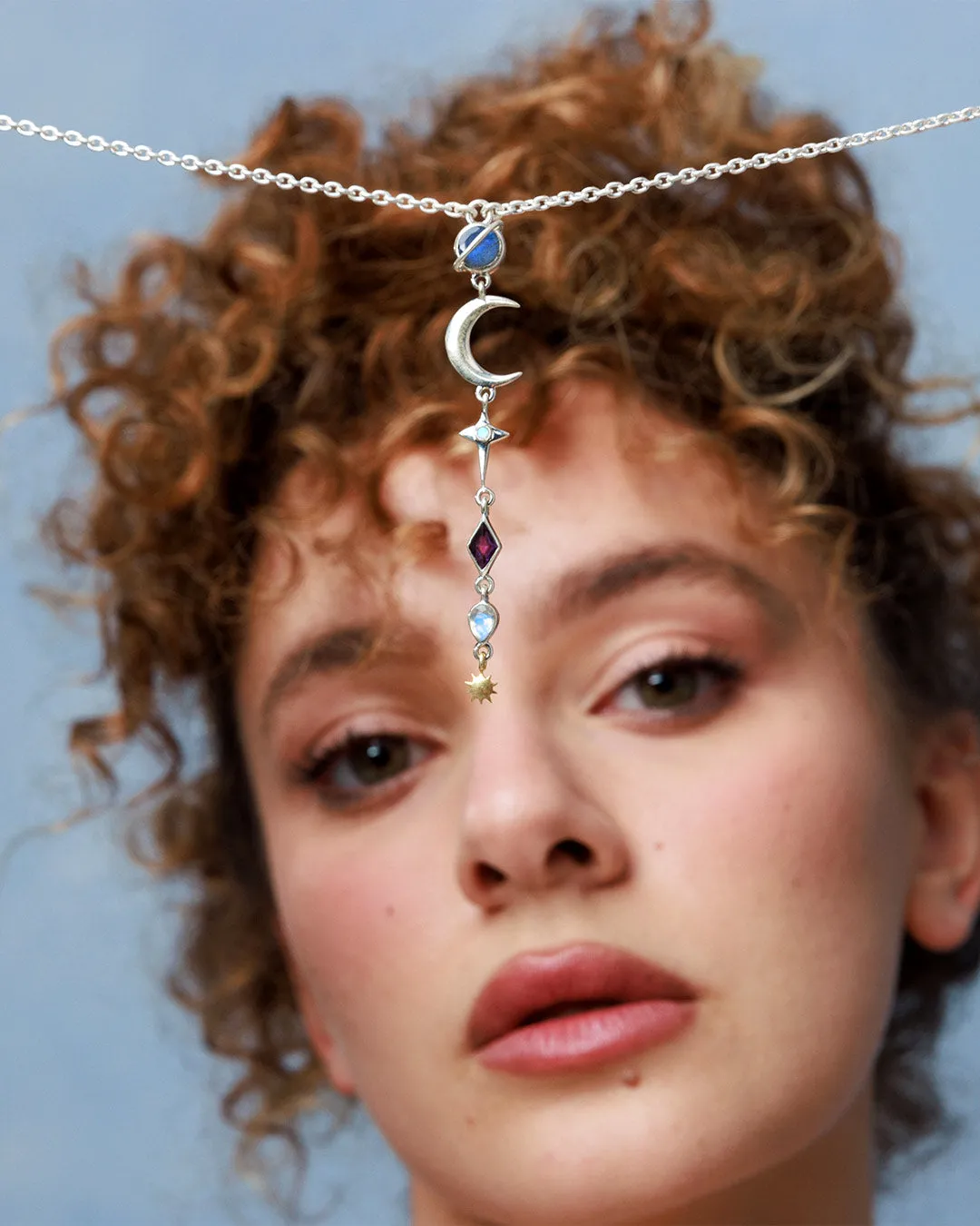 Chakra Celestial Necklace with Gemstones