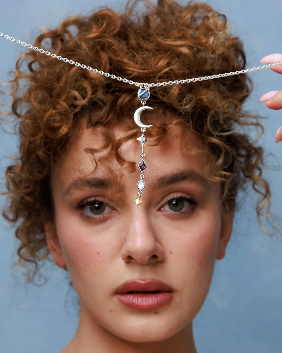 Chakra Celestial Necklace with Gemstones