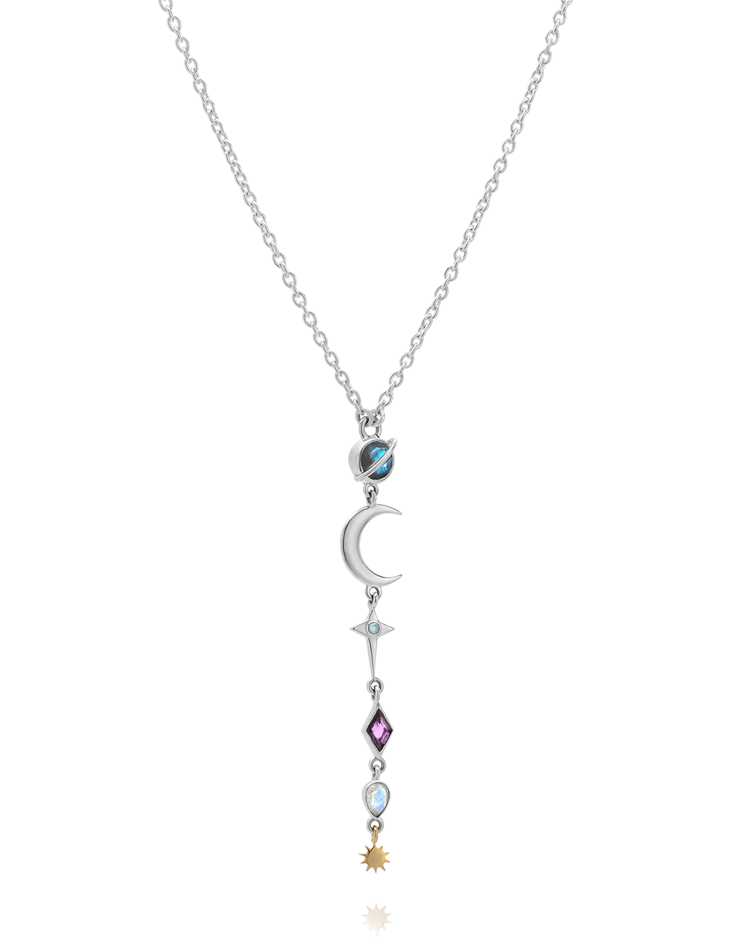 Chakra Celestial Necklace with Gemstones