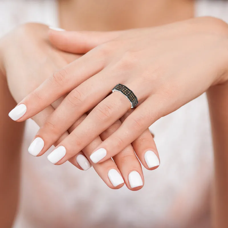 CHAMPAGNE DIAMOND RING 14K GOLD (0.6 CTW)