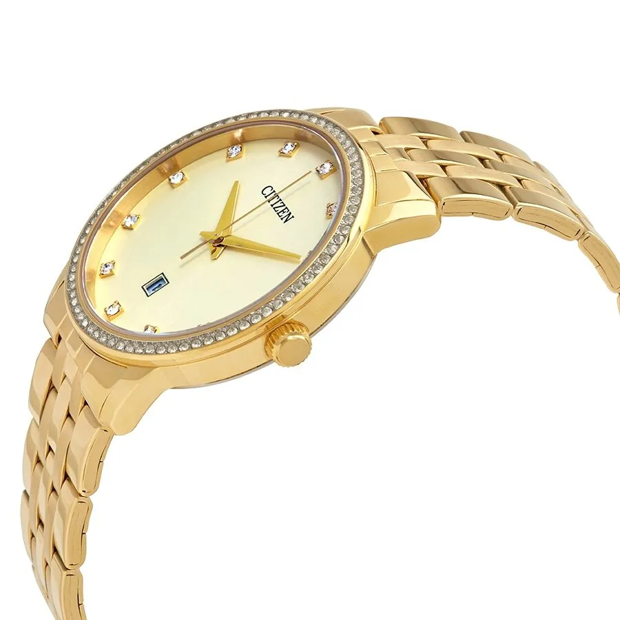 Citizen Gold Crystal Dial Yellow Gold-tone Ladies Watch BI5032-56P