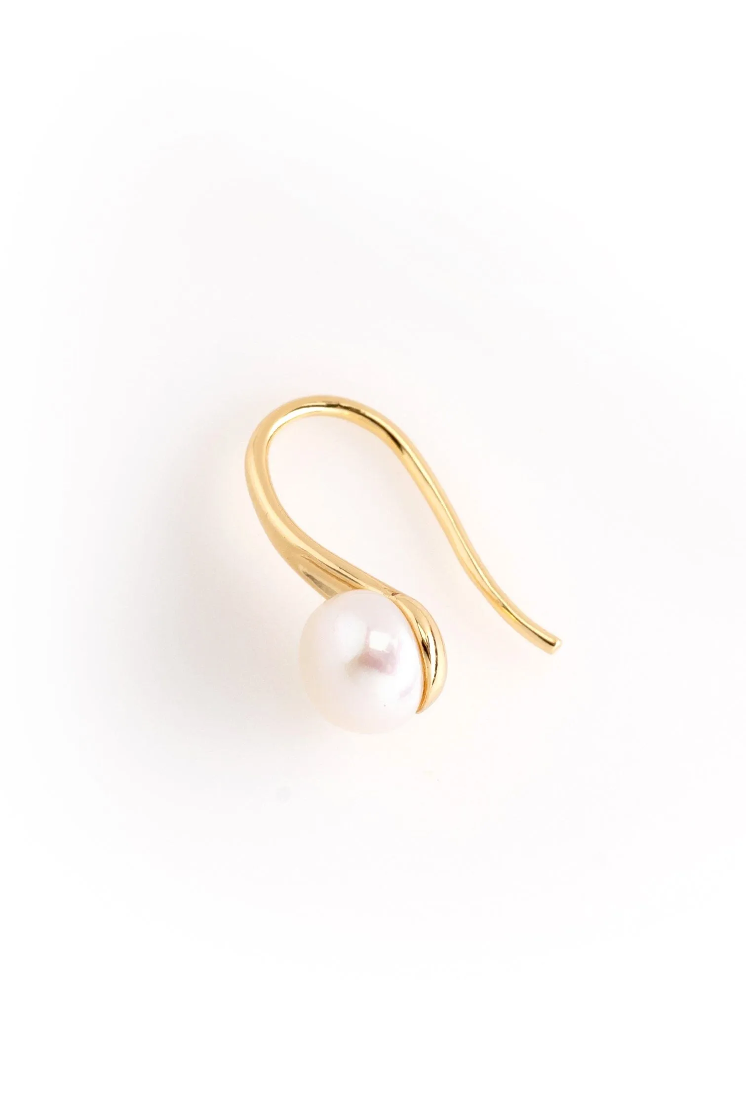 Classic Pearl U Hook Earrings