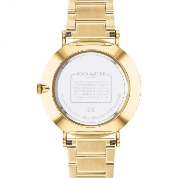 Coach Charles Gold Stainless Steel Silver Dial Quartz Watch for Gents - 14602430