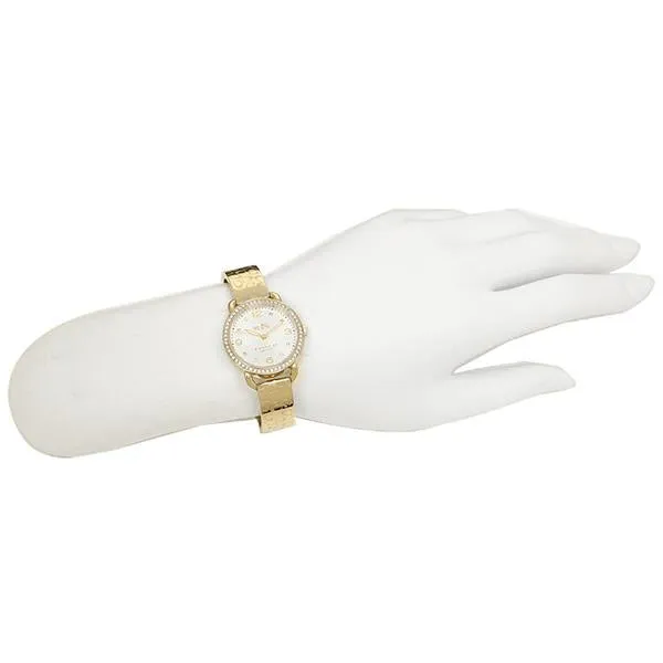 Coach Delancey Silver Dial Gold-Tone Ladies Watch 14502354