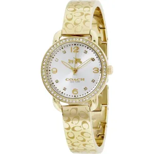 Coach Delancey Silver Dial Gold-Tone Ladies Watch 14502354
