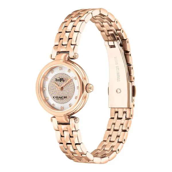 Coach Park Rose Gold Stainless Steel Silver Dial Quartz Watch for Ladies - 14503736