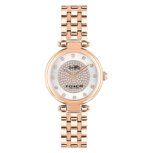 Coach Park Rose Gold Stainless Steel Silver Dial Quartz Watch for Ladies - 14503736