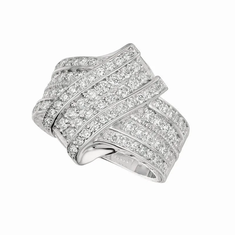 COCKTAIL-CLUSTER 2 DIAMOND RING 14K GOLD (1.52 CTW)