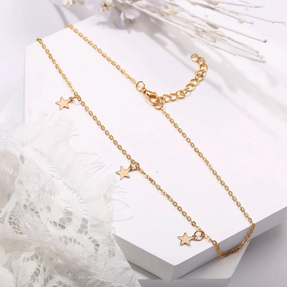 Combo Of 2 Y-Shaped Drop Heart and Star Pendant