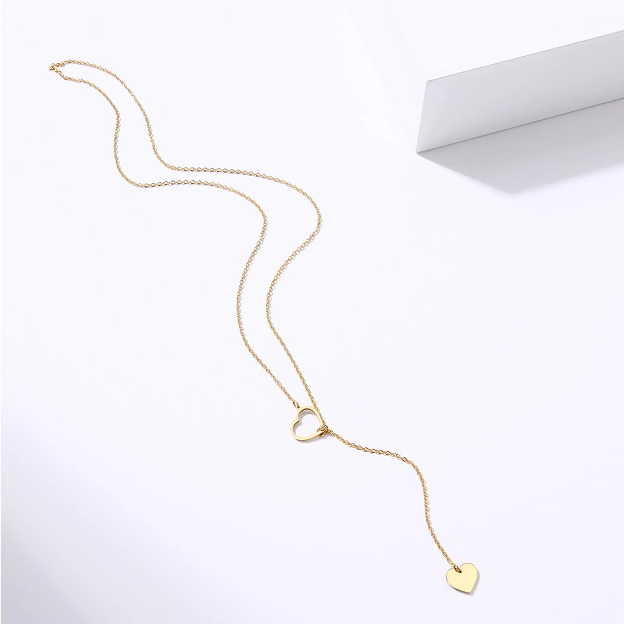 Combo Of 2 Y-Shaped Drop Heart and Star Pendant